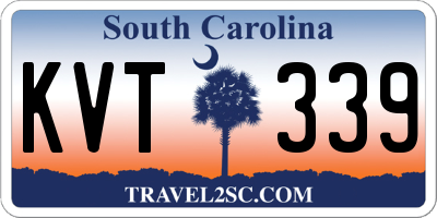 SC license plate KVT339