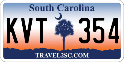 SC license plate KVT354