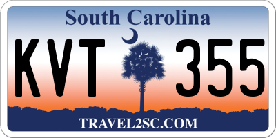 SC license plate KVT355