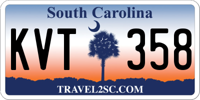 SC license plate KVT358