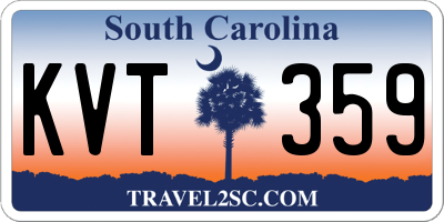 SC license plate KVT359