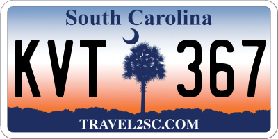 SC license plate KVT367