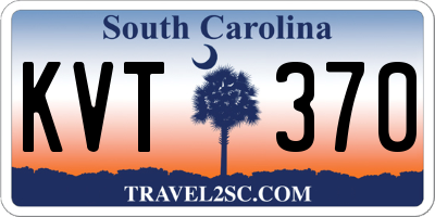 SC license plate KVT370