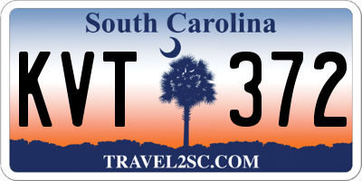 SC license plate KVT372