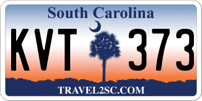 SC license plate KVT373