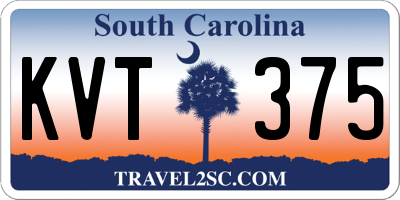 SC license plate KVT375