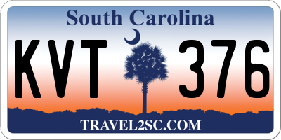 SC license plate KVT376