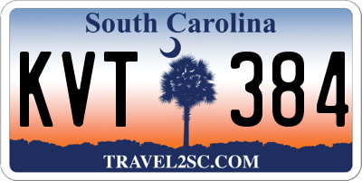 SC license plate KVT384