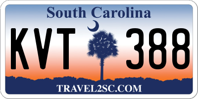 SC license plate KVT388