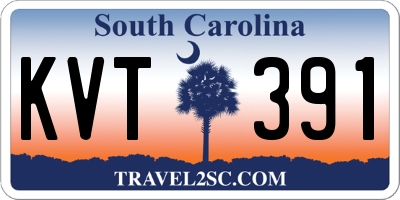 SC license plate KVT391