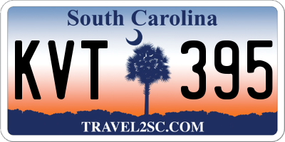 SC license plate KVT395