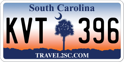 SC license plate KVT396