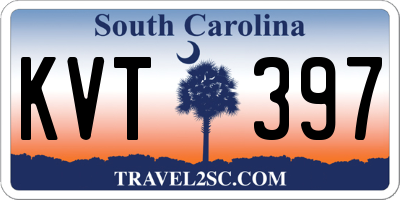 SC license plate KVT397