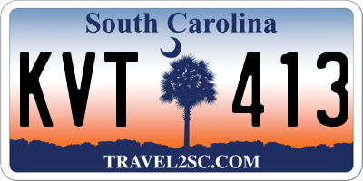 SC license plate KVT413