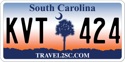 SC license plate KVT424