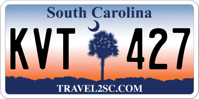 SC license plate KVT427