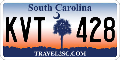 SC license plate KVT428