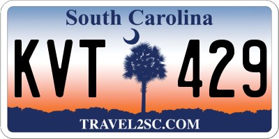SC license plate KVT429