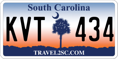 SC license plate KVT434