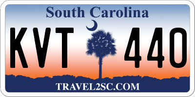 SC license plate KVT440