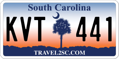SC license plate KVT441