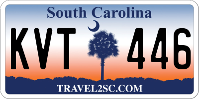 SC license plate KVT446