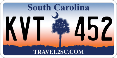 SC license plate KVT452