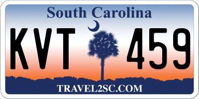 SC license plate KVT459