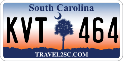 SC license plate KVT464