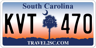 SC license plate KVT470