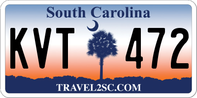 SC license plate KVT472