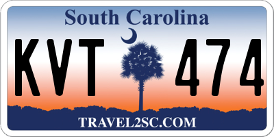 SC license plate KVT474