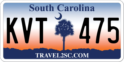 SC license plate KVT475