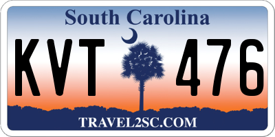 SC license plate KVT476
