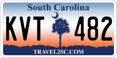 SC license plate KVT482