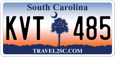 SC license plate KVT485