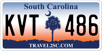 SC license plate KVT486