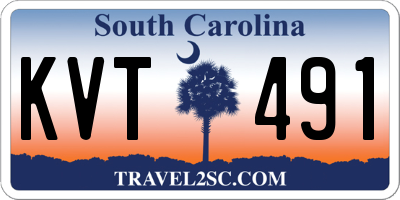 SC license plate KVT491