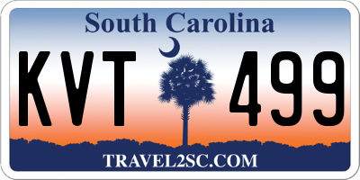 SC license plate KVT499