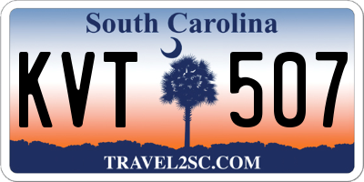 SC license plate KVT507