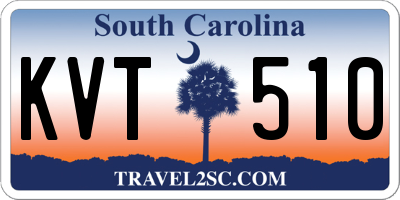 SC license plate KVT510