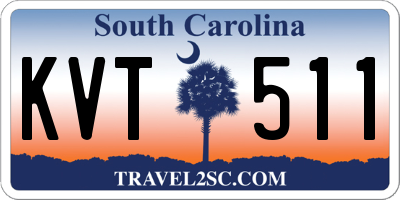 SC license plate KVT511