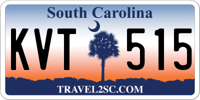 SC license plate KVT515