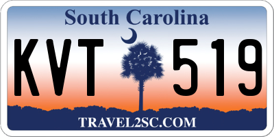 SC license plate KVT519