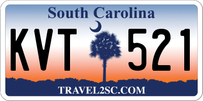SC license plate KVT521