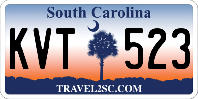 SC license plate KVT523