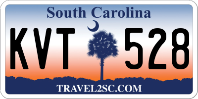 SC license plate KVT528