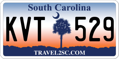 SC license plate KVT529