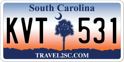 SC license plate KVT531