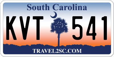 SC license plate KVT541